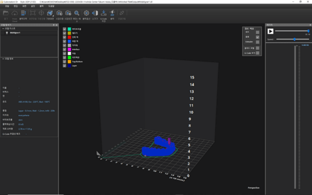 Slicing screen with a floor aid attached