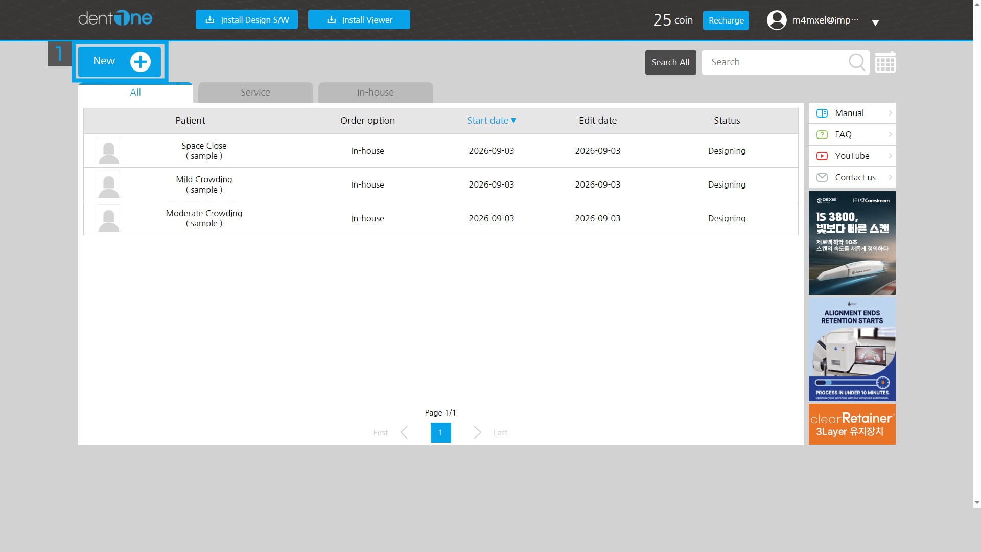 Add order screen